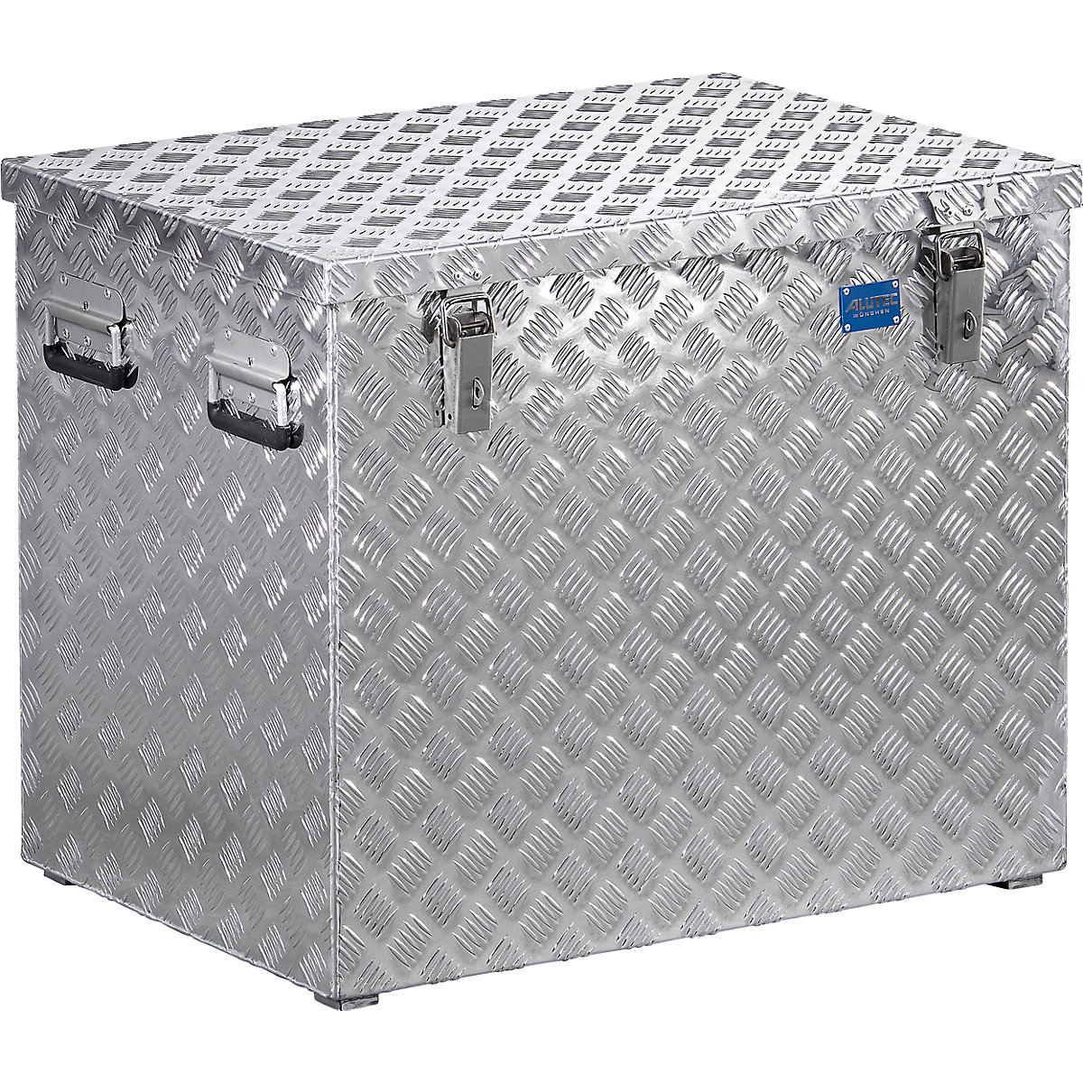Aluminiowa walizka transportowa z blachy rowkowanej