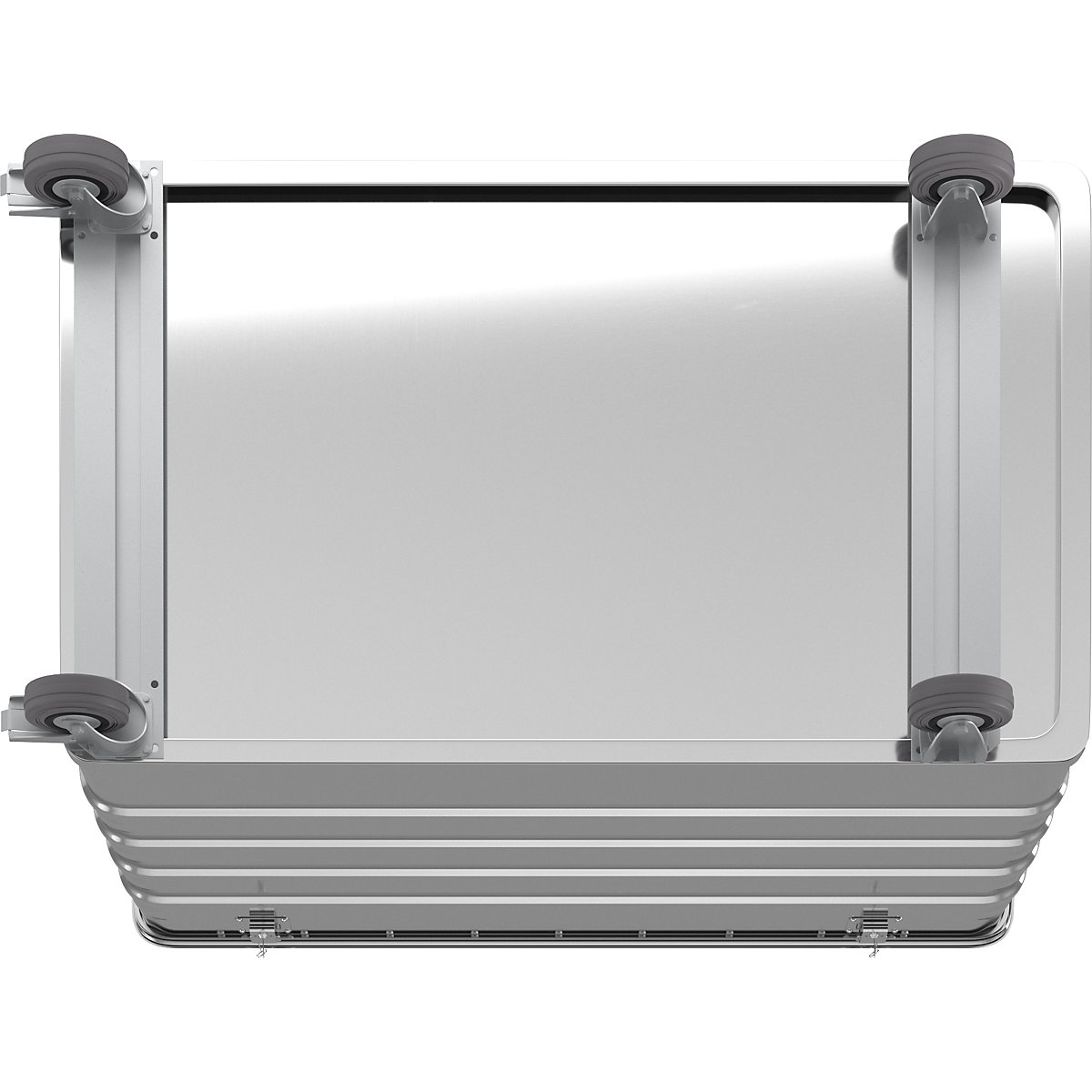 Wózek skrzyniowy z aluminium, pełna ścianka – Gmöhling (Zdjęcie produktu 7)-6