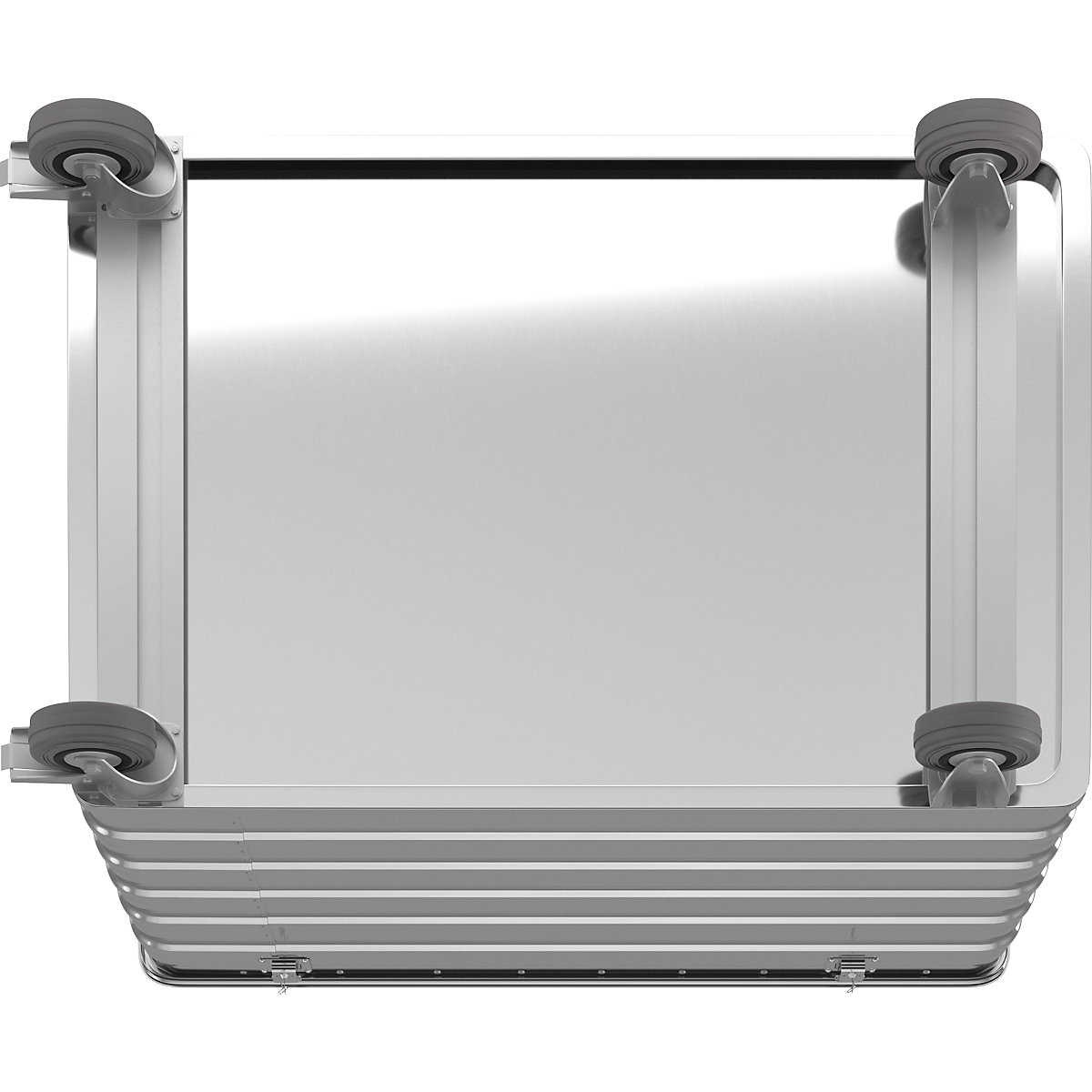 Wózek skrzyniowy z aluminium, pełna ścianka – Gmöhling (Zdjęcie produktu 7)-6
