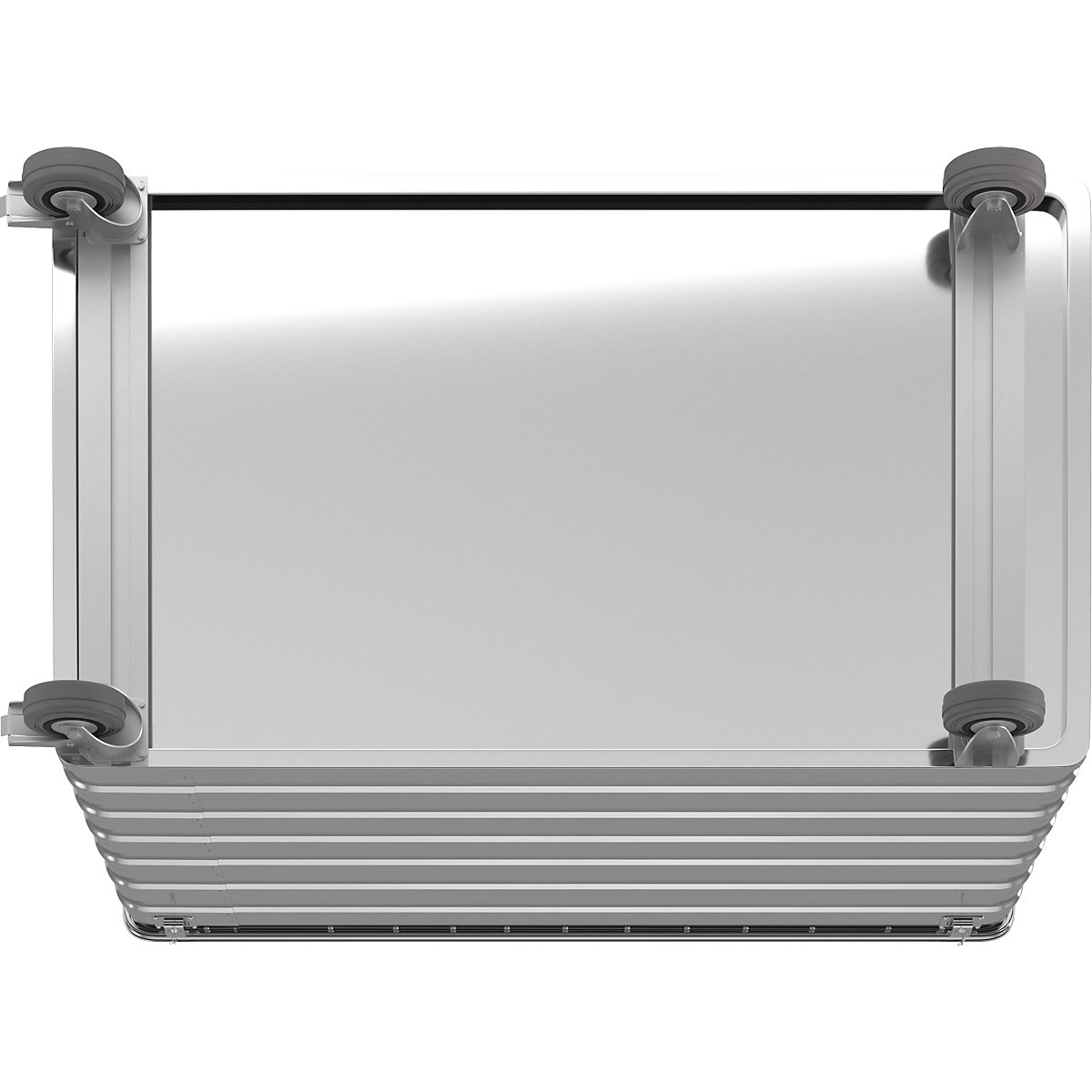 Wózek skrzyniowy z aluminium, pełna ścianka – Gmöhling (Zdjęcie produktu 7)-6
