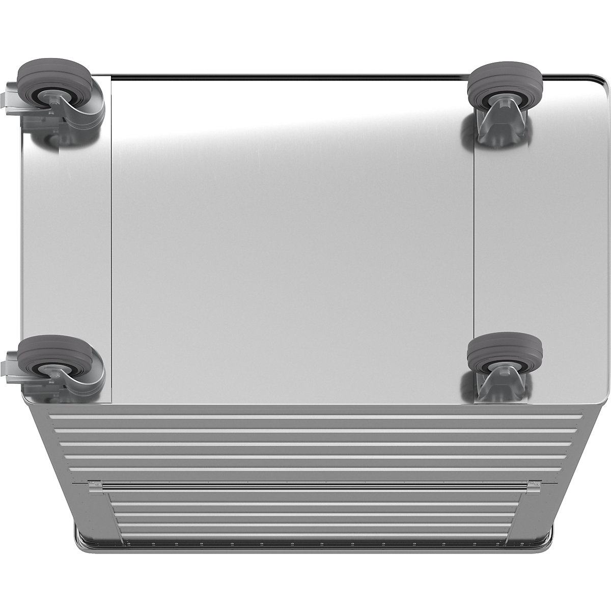 Wózek skrzyniowy z aluminium, składana ścianka boczna – Gmöhling (Zdjęcie produktu 8)-7