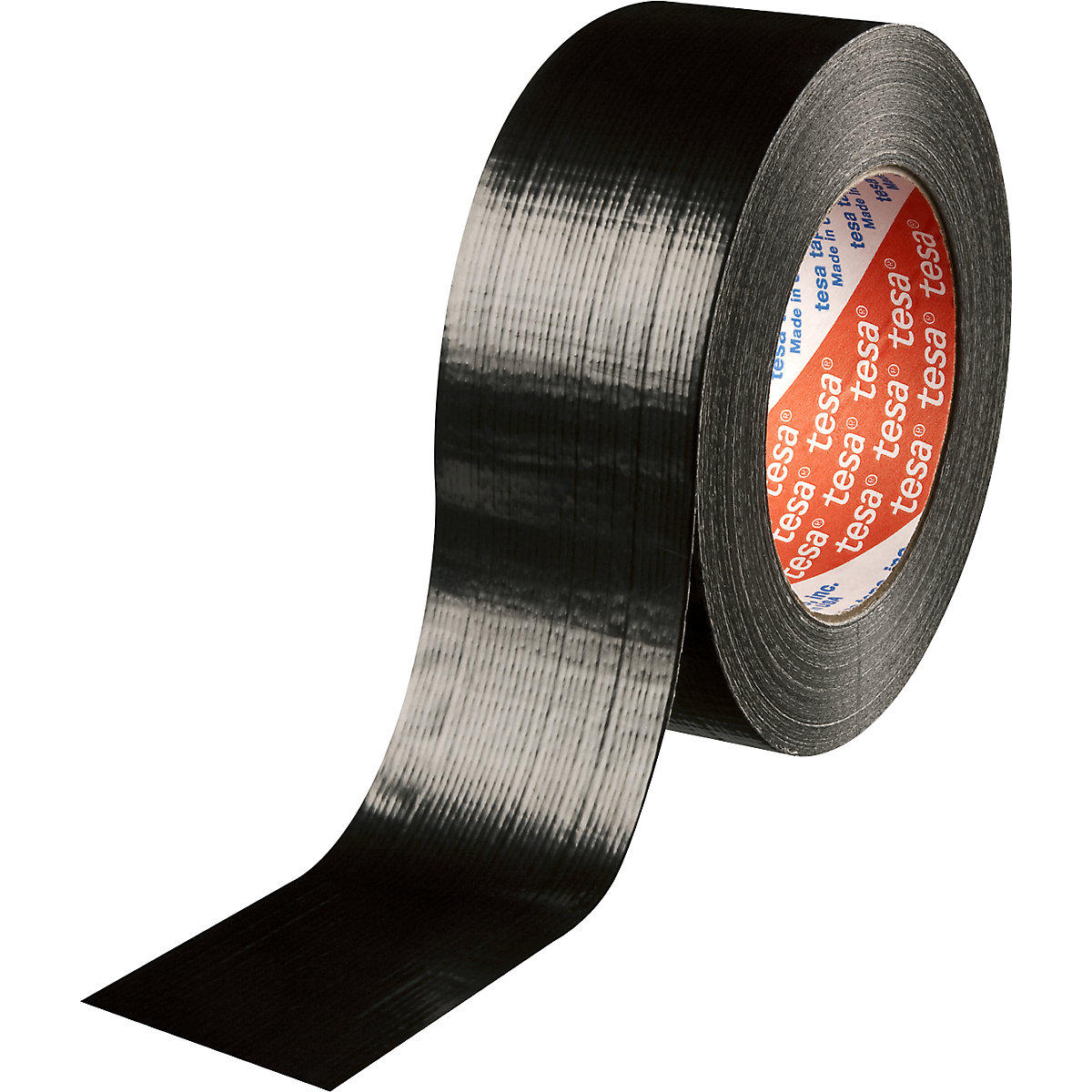 Textielband – tesa, tesa® 4613 Standard steenband, VE = 24 rollen, zwart, bandbreedte 48 mm-1