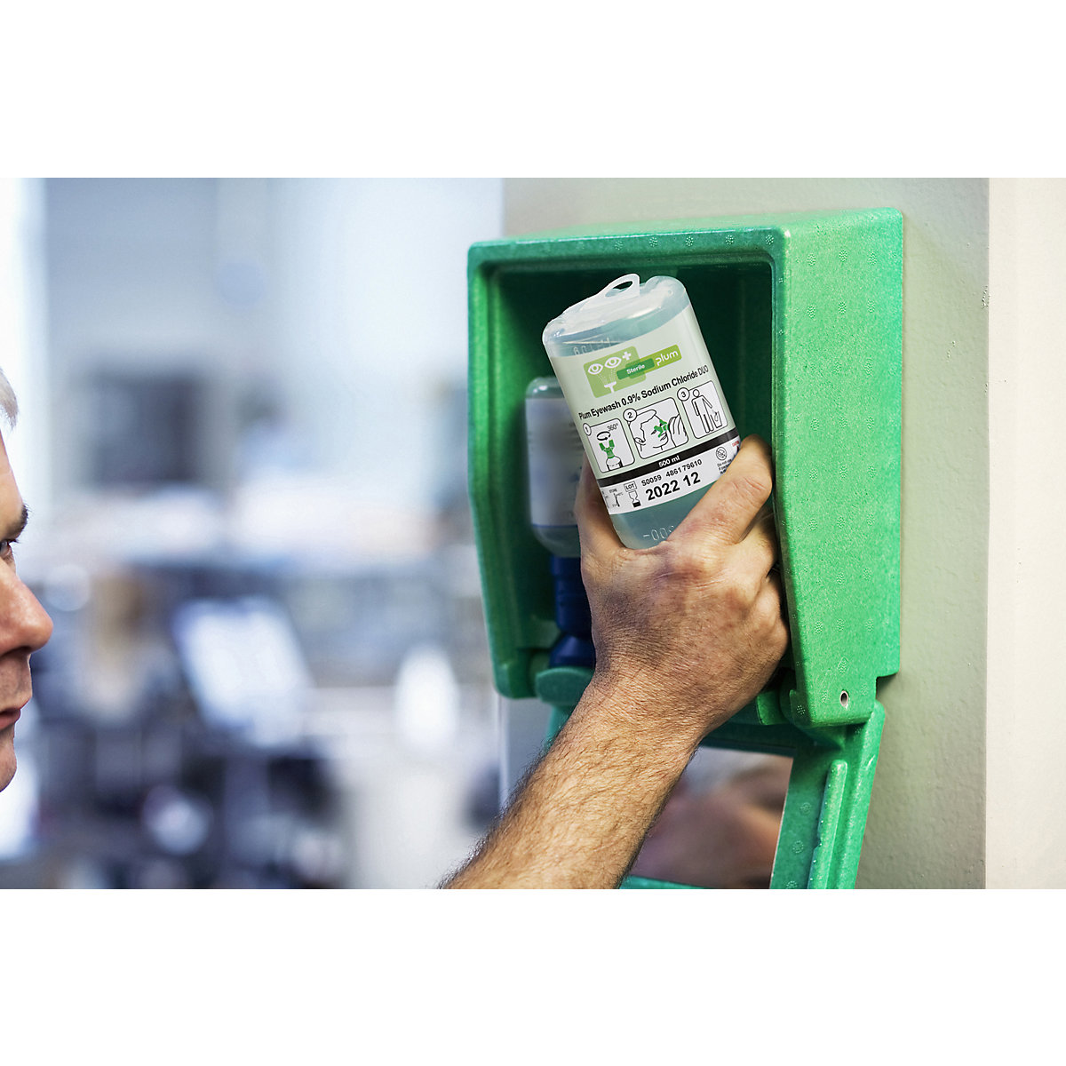 Augen-Notfallstation mit Spülflaschen B-SAFETY (Produktabbildung 4)-3
