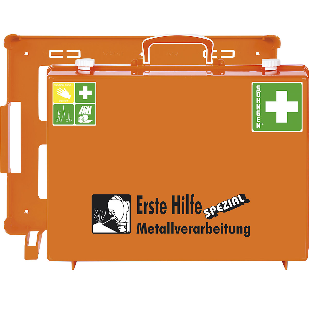 Erste-Hilfe-Koffer SPEZIAL SÖHNGEN, berufsrisikenbezogen, Inhalt nach DIN 13157, Metallverarbeitung