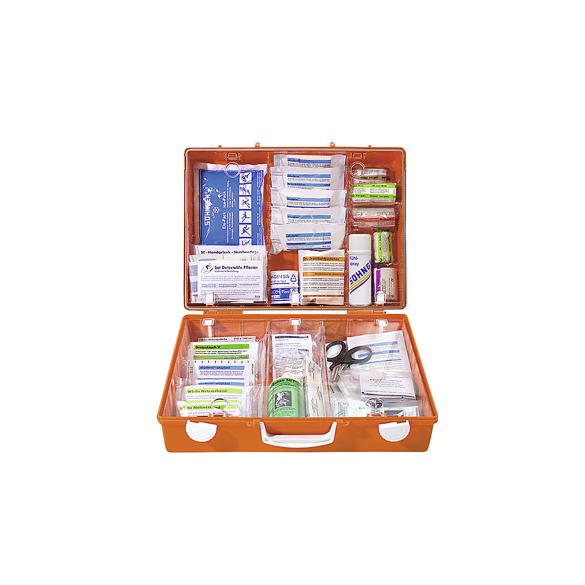 Erste-Hilfe-Koffer SPEZIAL SÖHNGEN, berufsrisikenbezogen, Inhalt nach DIN 13157, Maschinenbau