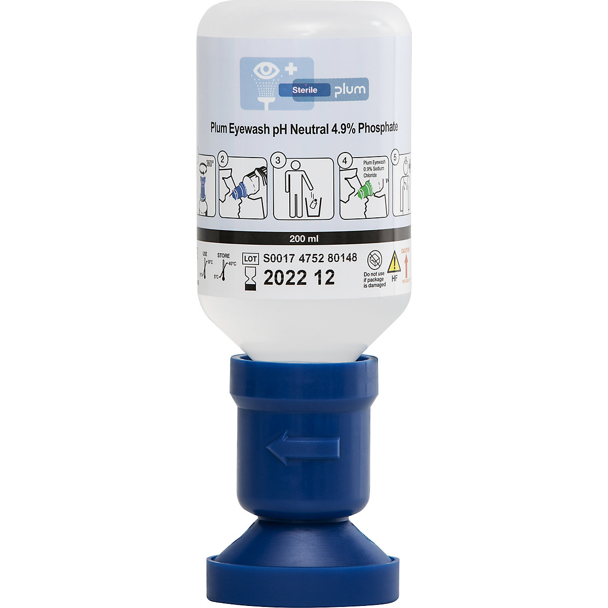 Augenspülflasche, mit steriler Phosphatpufferlösung, VE 3 x 200 ml