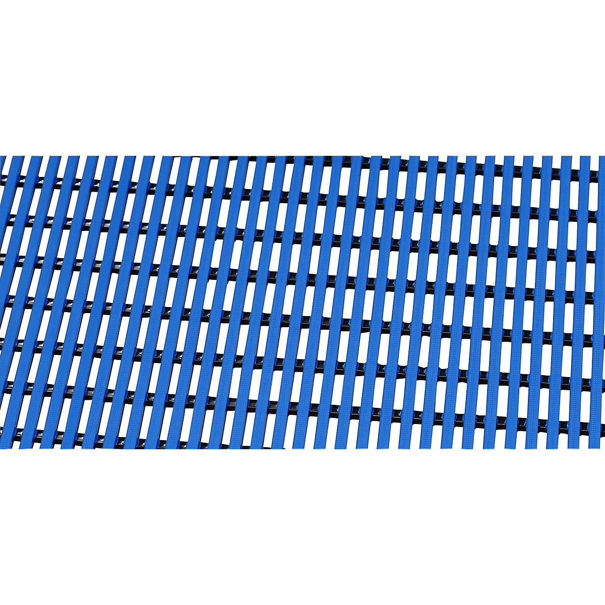 Bodenmatte für Dusch- und Umkleideraum, Weich-PVC, 10 m Rolle, Breite 600 mm, blau