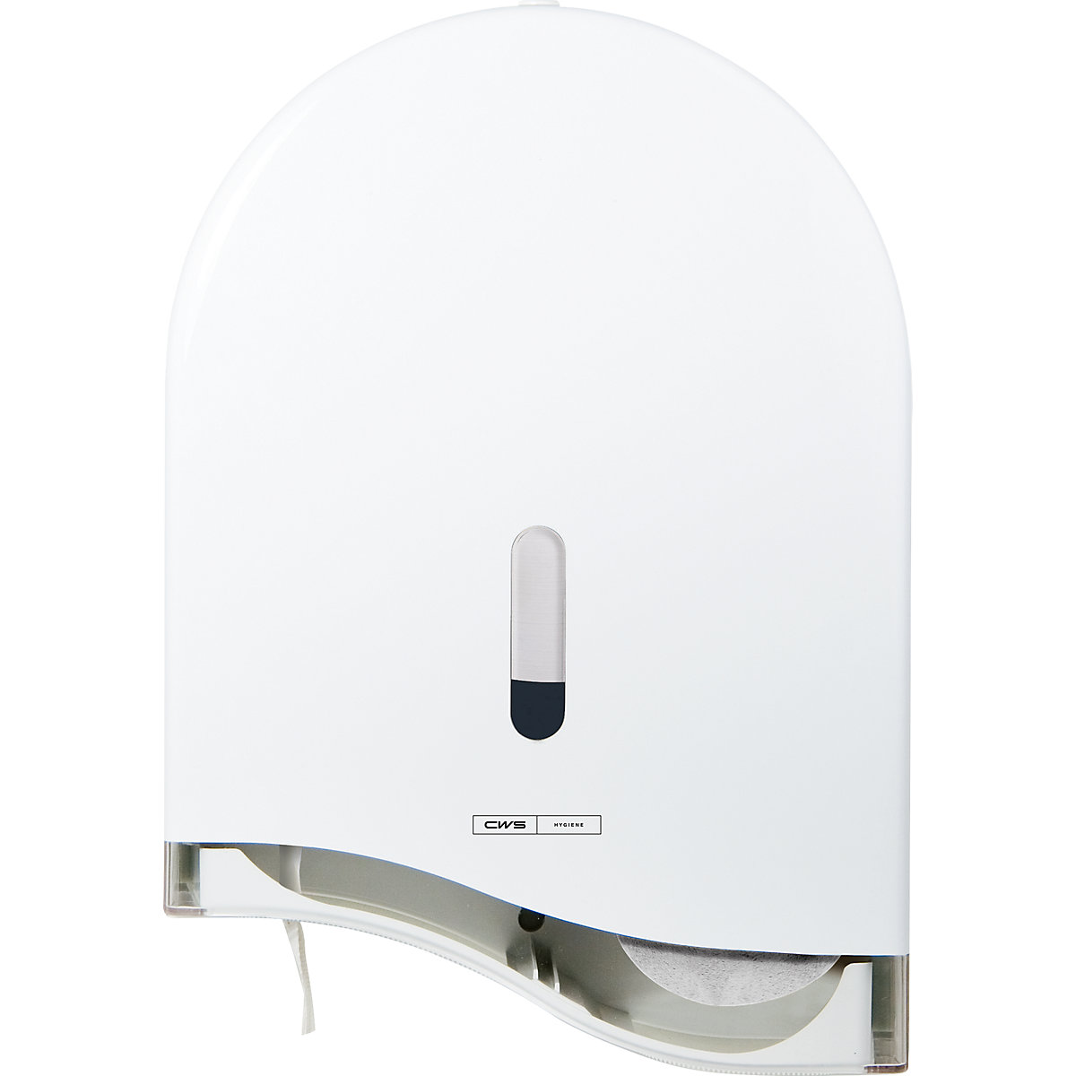 CWS ParadiseLine Toilettenpapierspender, für Großrollen, HxBxT 300 x 300 x 120 mm, weiß