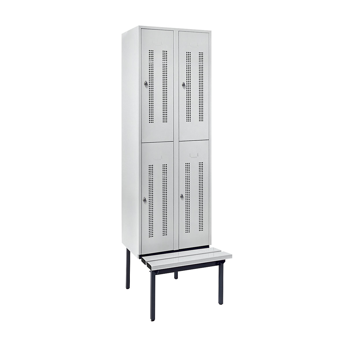 Doppelstock-Spind Berlin 1 Sitzbank Wolf (Produktabbildung 8)-7