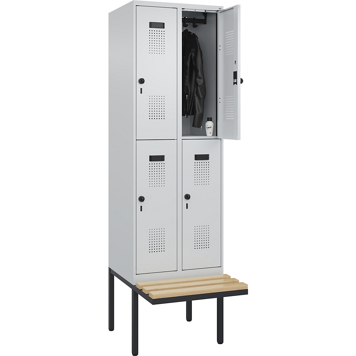 Doppelstock-Spind Evolo PLUS Sitzbank (Produktabbildung 2)-1