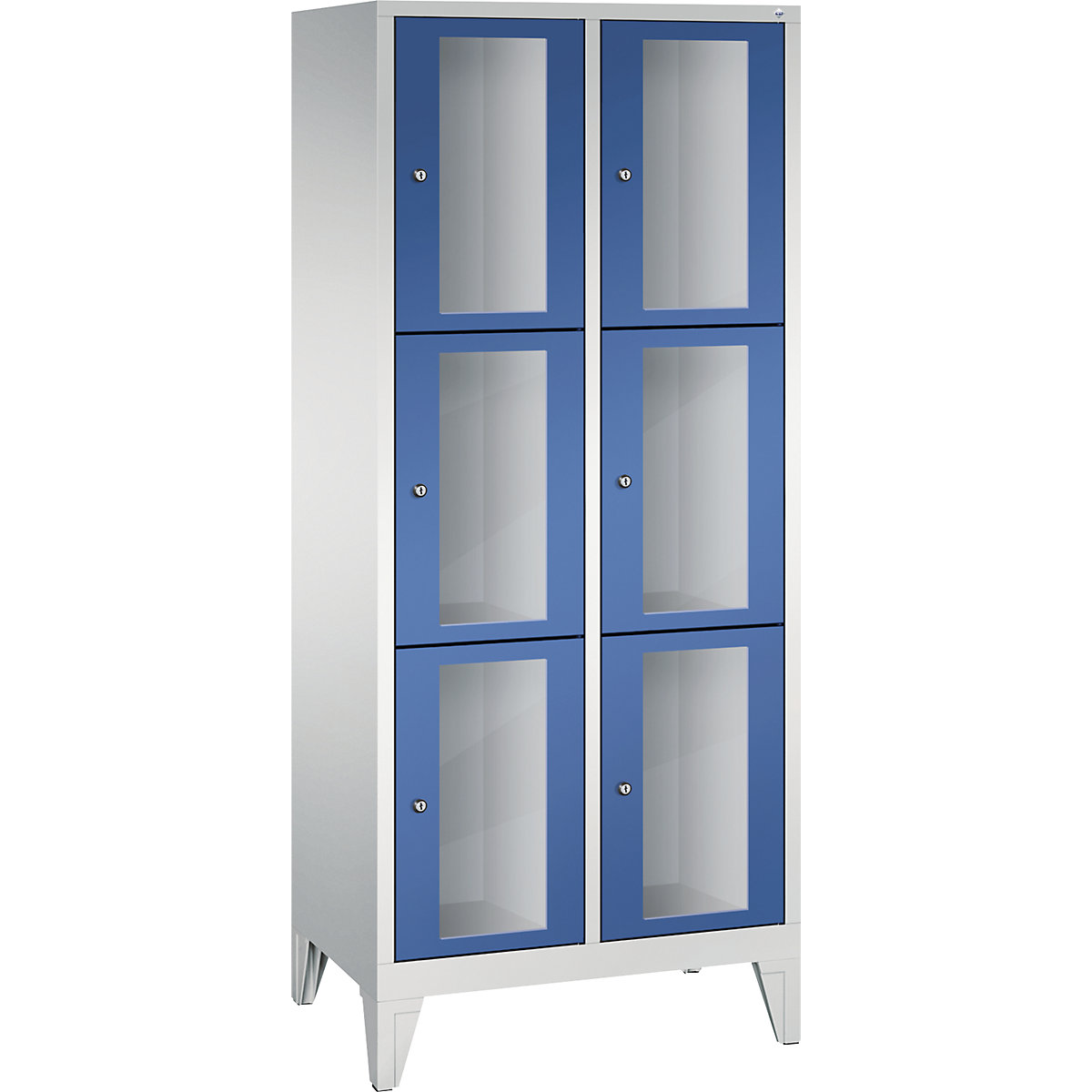 CLASSIC Fächerschrank, Fachhöhe 510 mm, mit Füßen C+P