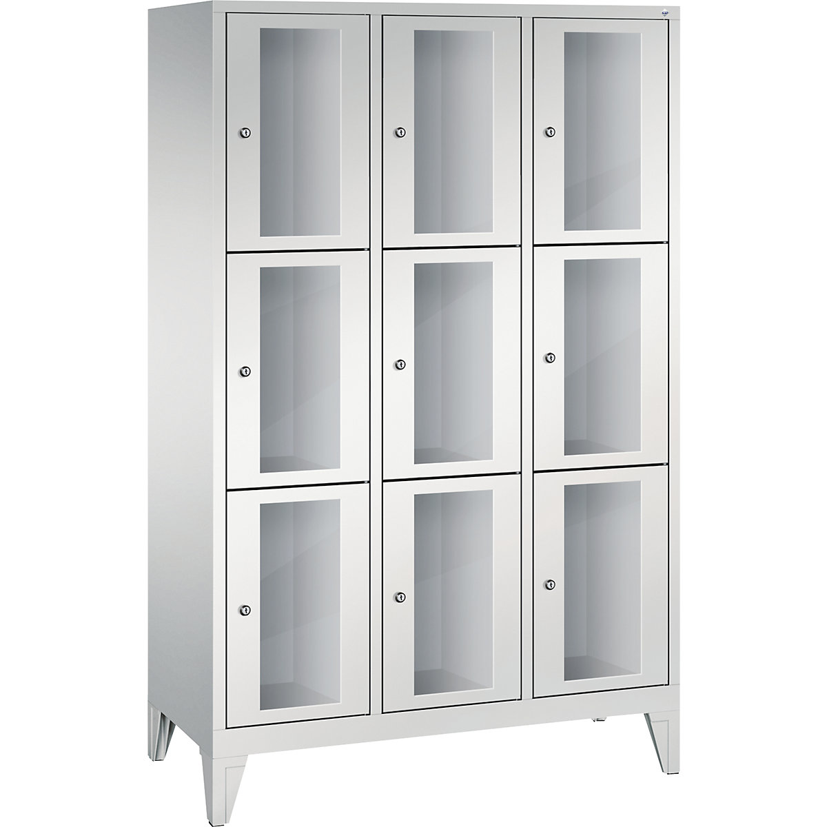 CLASSIC Fächerschrank, Fachhöhe 510 mm, mit Füßen C+P