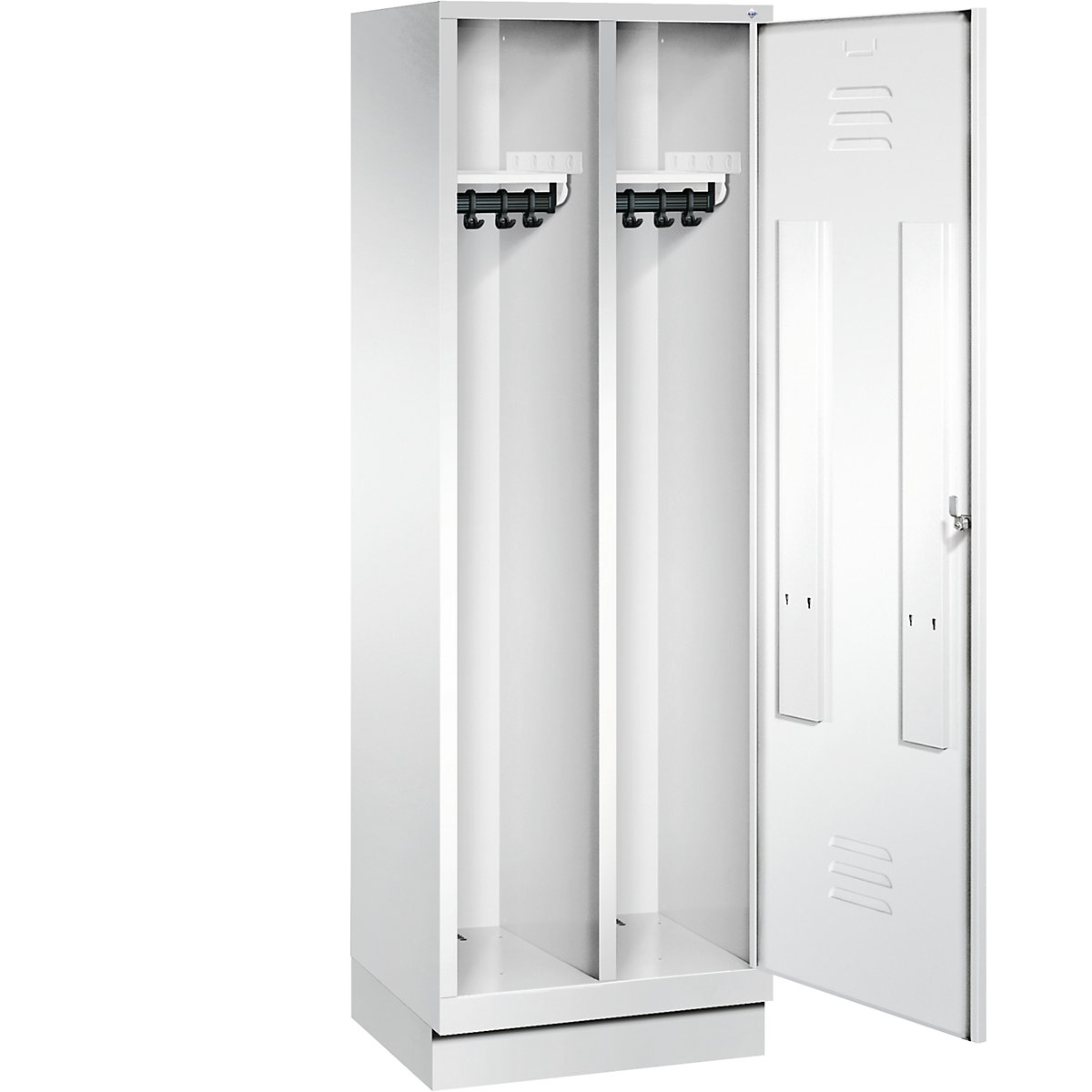 CLASSIC Garderobenschrank mit Sockel, Tür über 2 Abteile C+P (Produktabbildung 21)-20