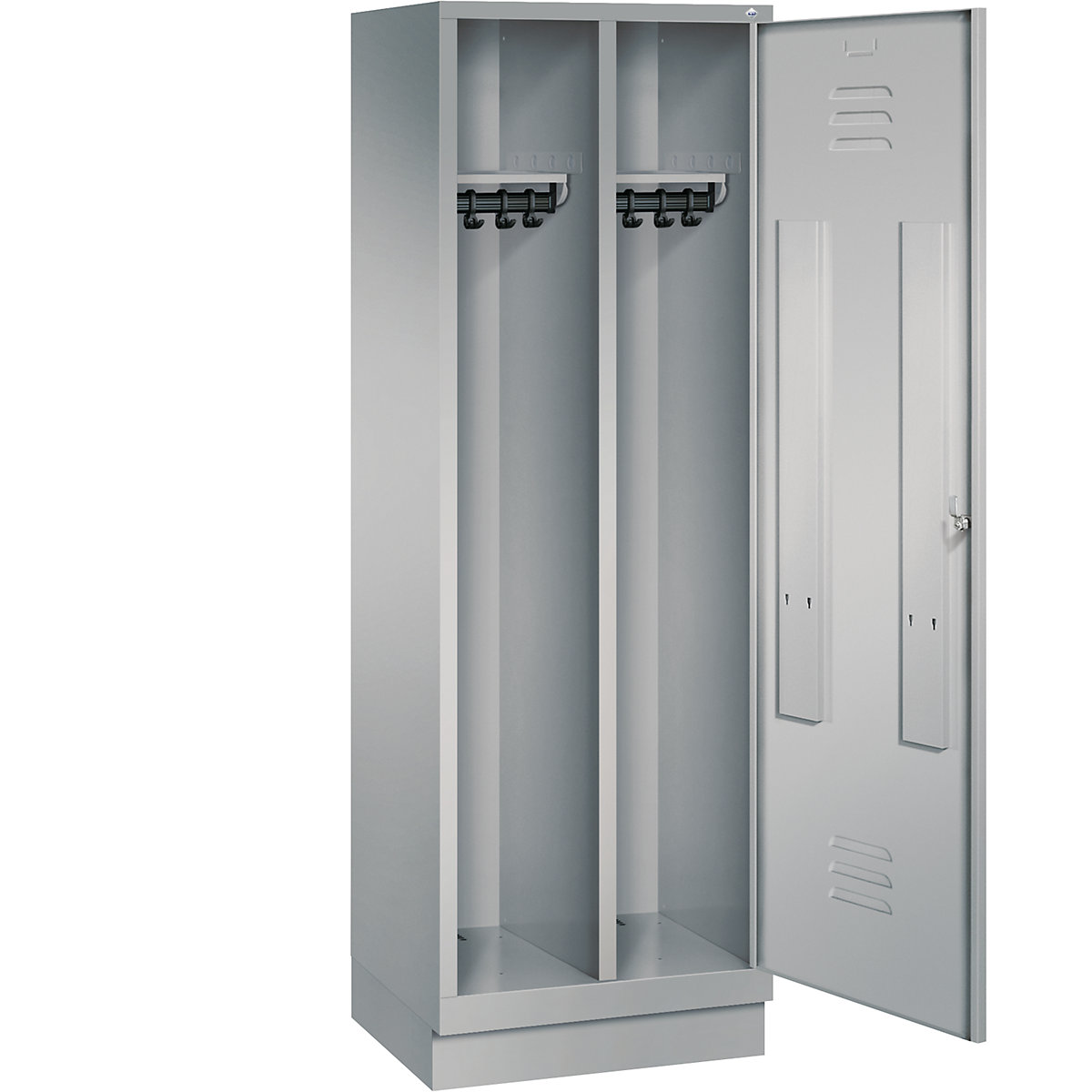 CLASSIC Garderobenschrank mit Sockel, Tür über 2 Abteile C+P (Produktabbildung 20)-19