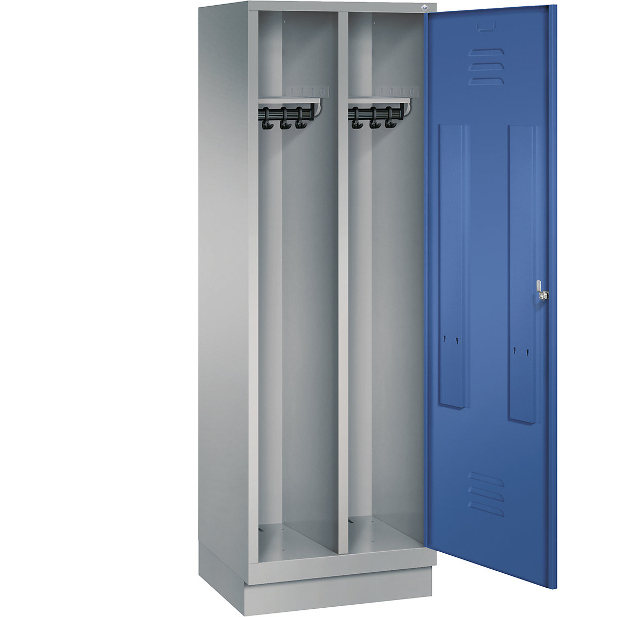 CLASSIC Garderobenschrank mit Sockel, Tür über 2 Abteile C+P (Produktabbildung 26)-25