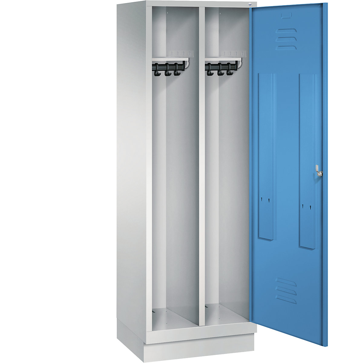 CLASSIC Garderobenschrank mit Sockel, Tür über 2 Abteile C+P (Produktabbildung 23)-22
