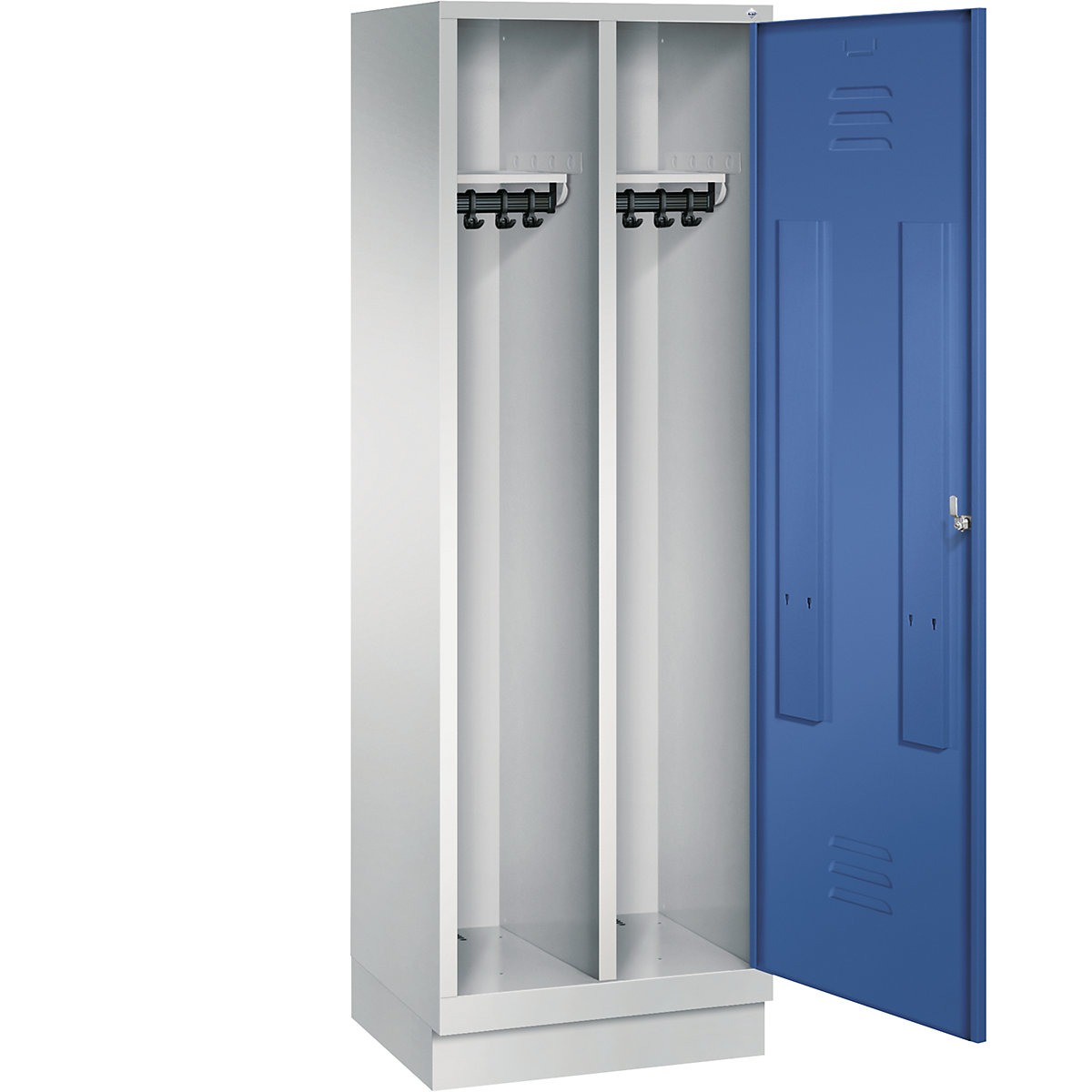 CLASSIC Garderobenschrank mit Sockel, Tür über 2 Abteile C+P (Produktabbildung 24)-23