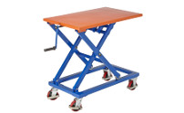 Telescopic lift platform truck