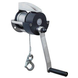 Mechanical wire rope winch