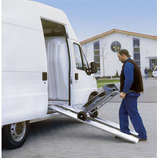 Aluminium loading ramp