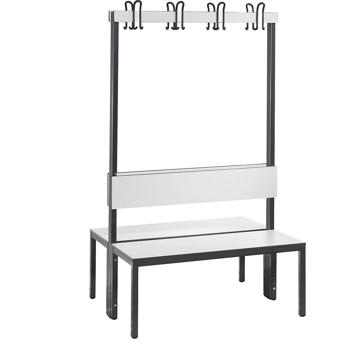 BASIC PLUS cloakroom bench, double sided – C+P