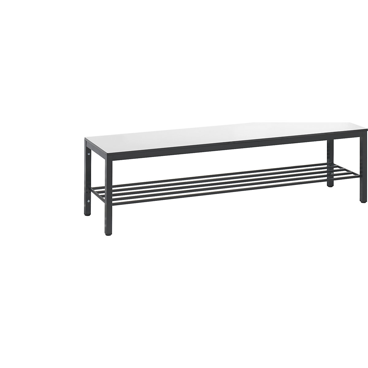 Ikea black store bench seat
