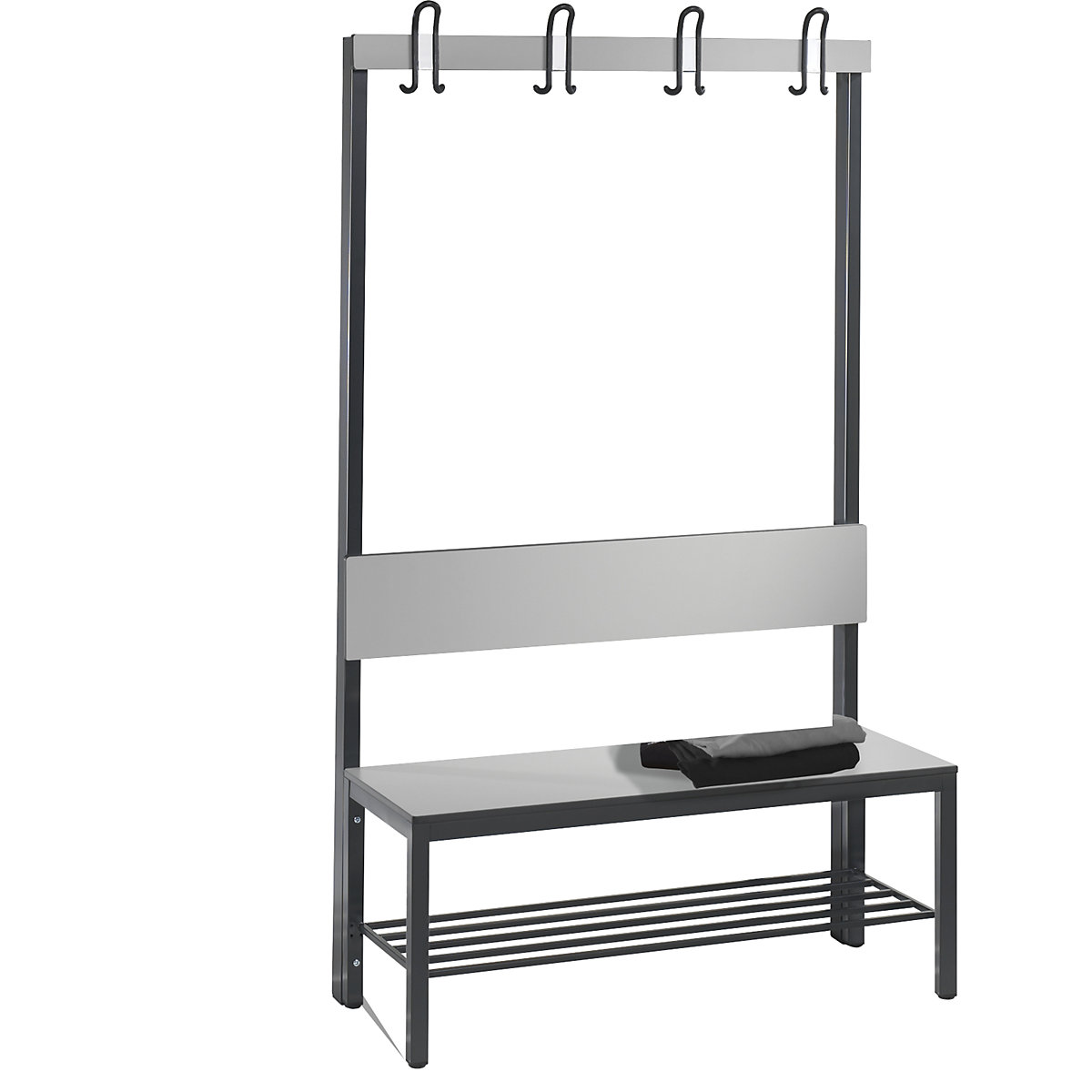 BASIC PLUS cloakroom bench, single sided – C+P (Product illustration 2)-1