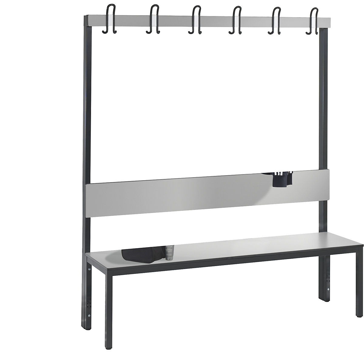 BASIC PLUS cloakroom bench, single sided – C+P (Product illustration 12)-11