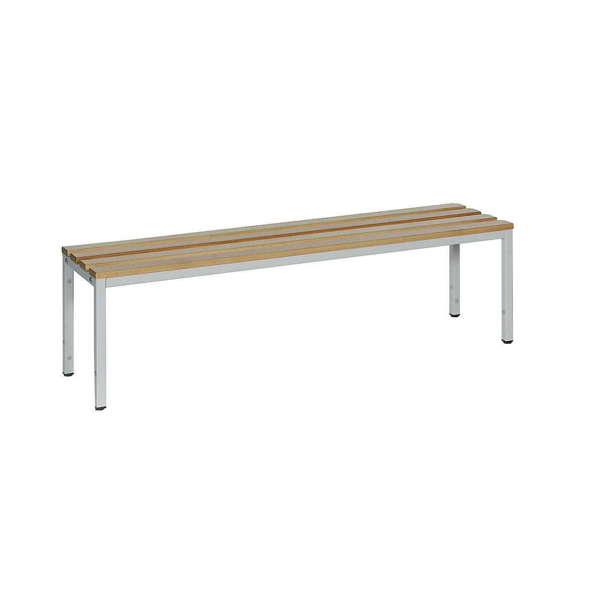 Beech cloakroom bench – eurokraft basic, single sided, HxD 420 x 400 mm, length 1500 mm-8
