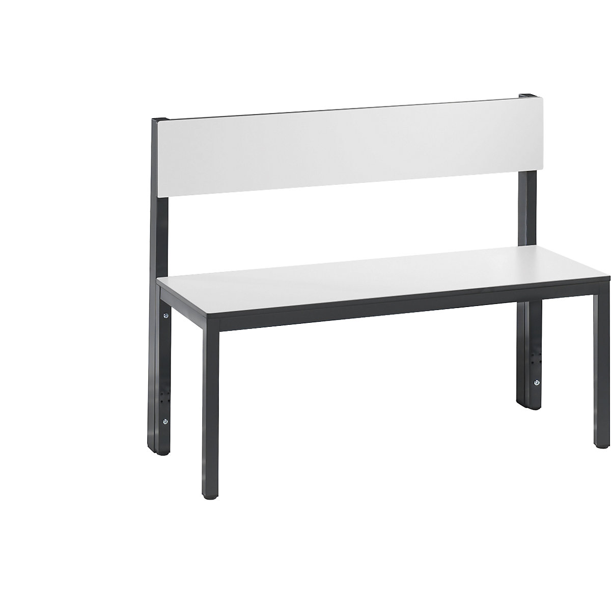 COMFORT cloakroom bench, single sided - C+P