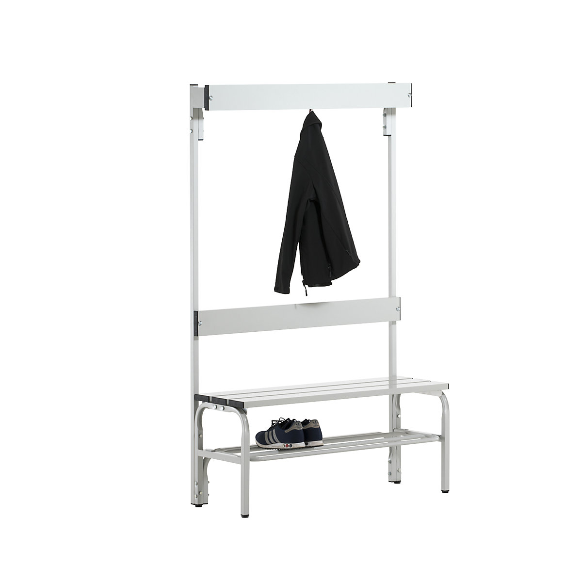 Sypro – Changing room bench with aluminium slats (Product illustration 13)