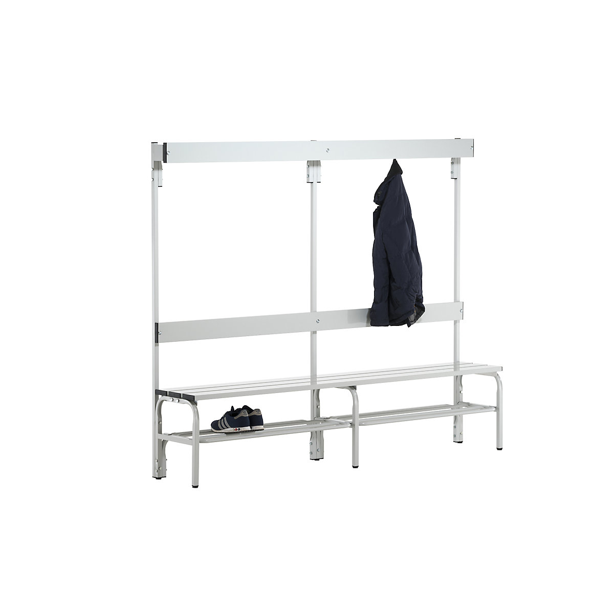 Sypro – Changing room bench with aluminium slats (Product illustration 14)