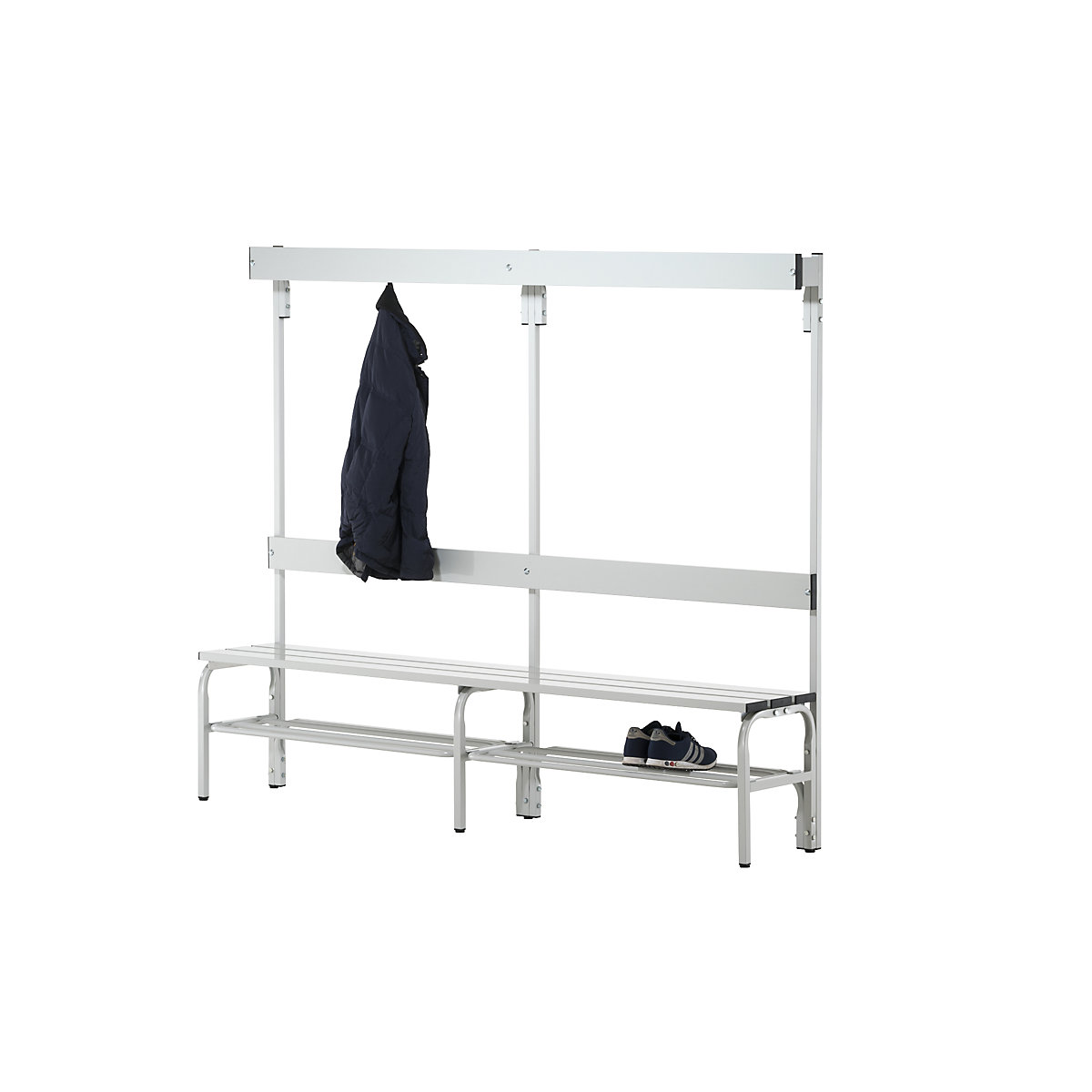 Sypro – Changing room bench with aluminium slats (Product illustration 15)