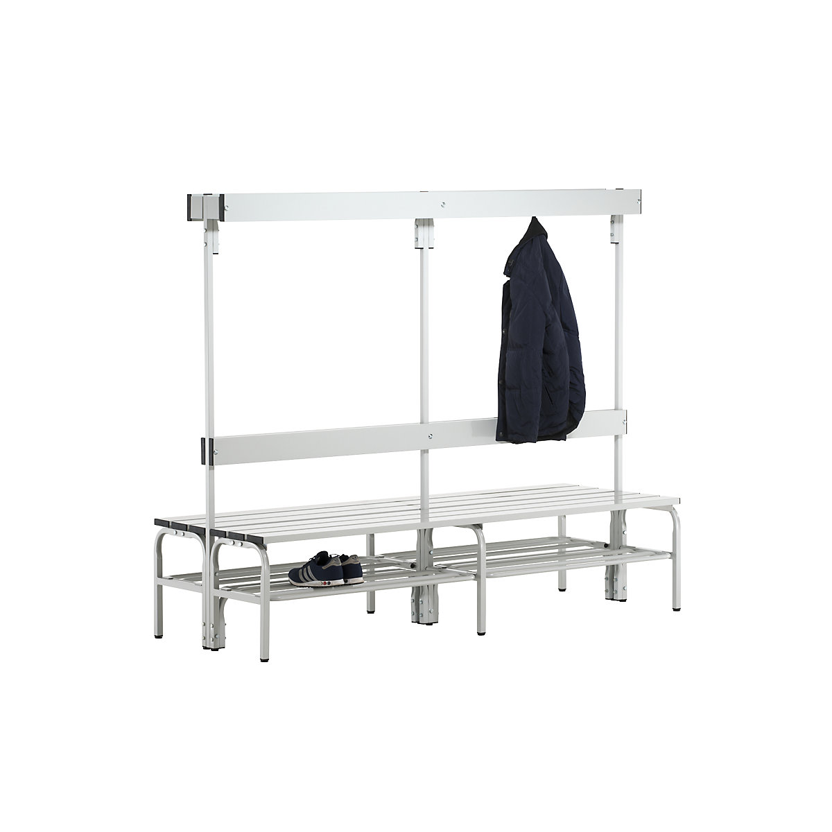 Sypro – Changing room bench with aluminium slats (Product illustration 11)