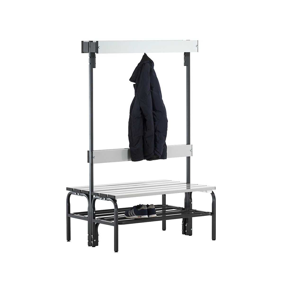 Sypro – Changing room bench with aluminium slats (Product illustration 12)