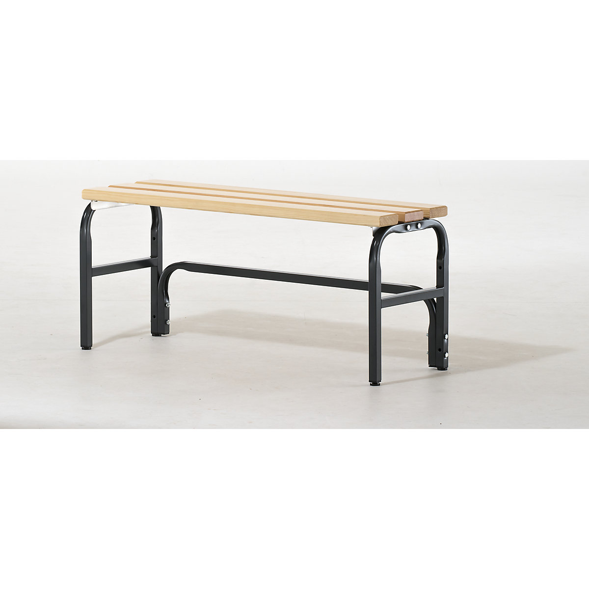 Sypro – Cloakroom bench, single sided, length 1015 mm, charcoal