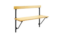 Folding wall-mounted bench