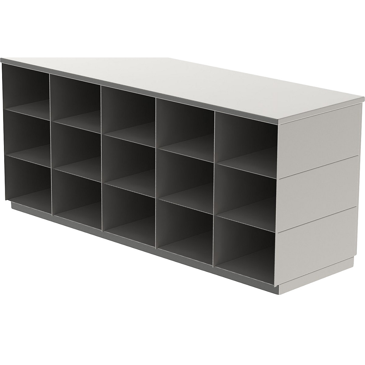 Sitover cloakroom bench, single sided