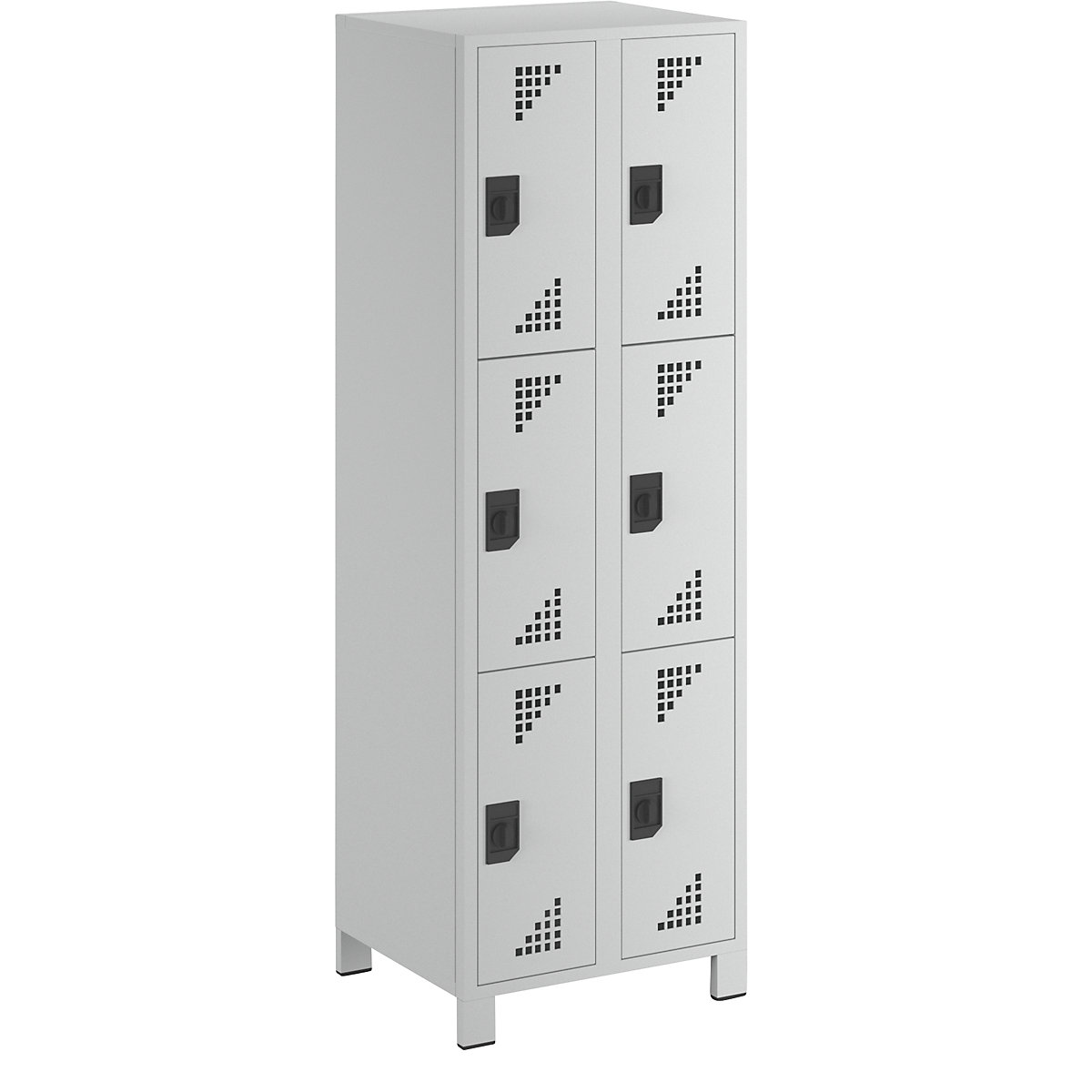 Bremen 4-fold compartment locker - eurokraft pro