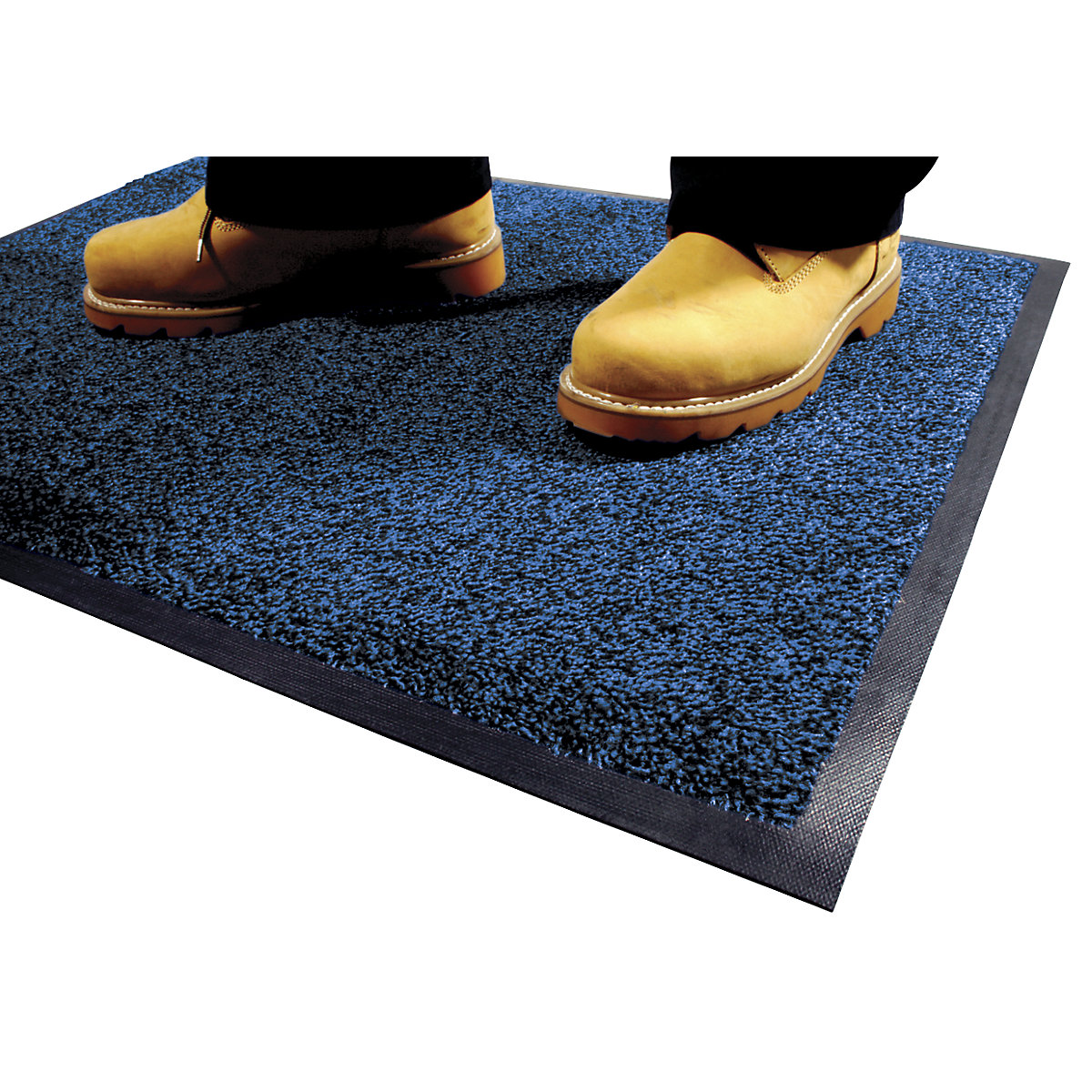 Entrance matting for indoor use, nylon pile, LxW 850 x 600 mm, pack of 2, blue