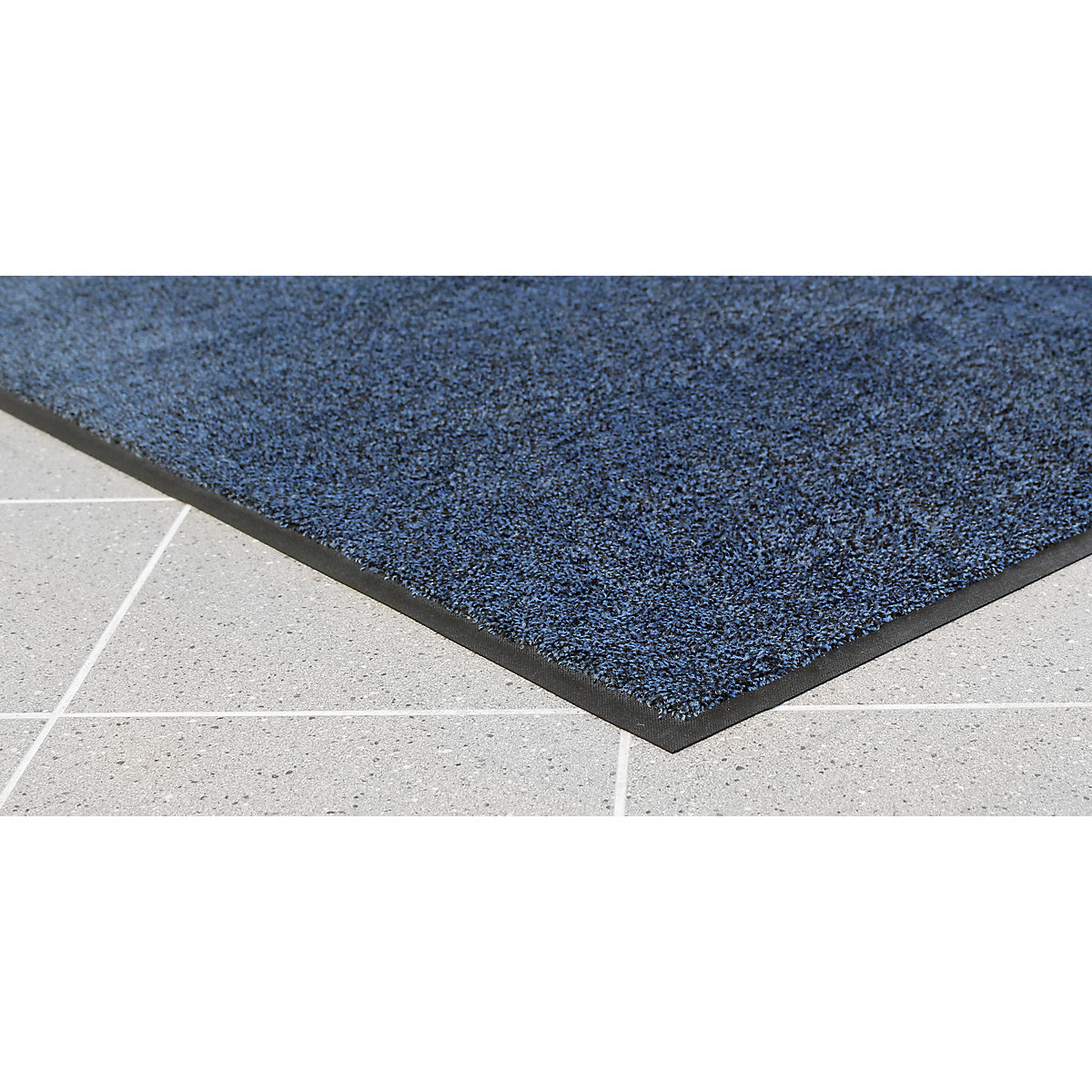 Entrance matting for indoor use, nylon pile, LxW 1500 x 850 mm, blue