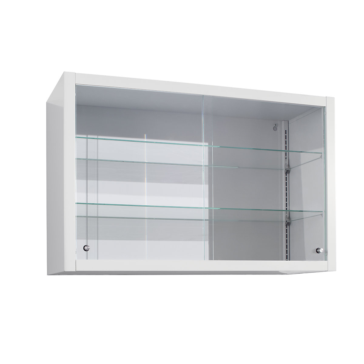 mauser – First aid cupboard, 2 sliding doors, 2 shelves, light grey