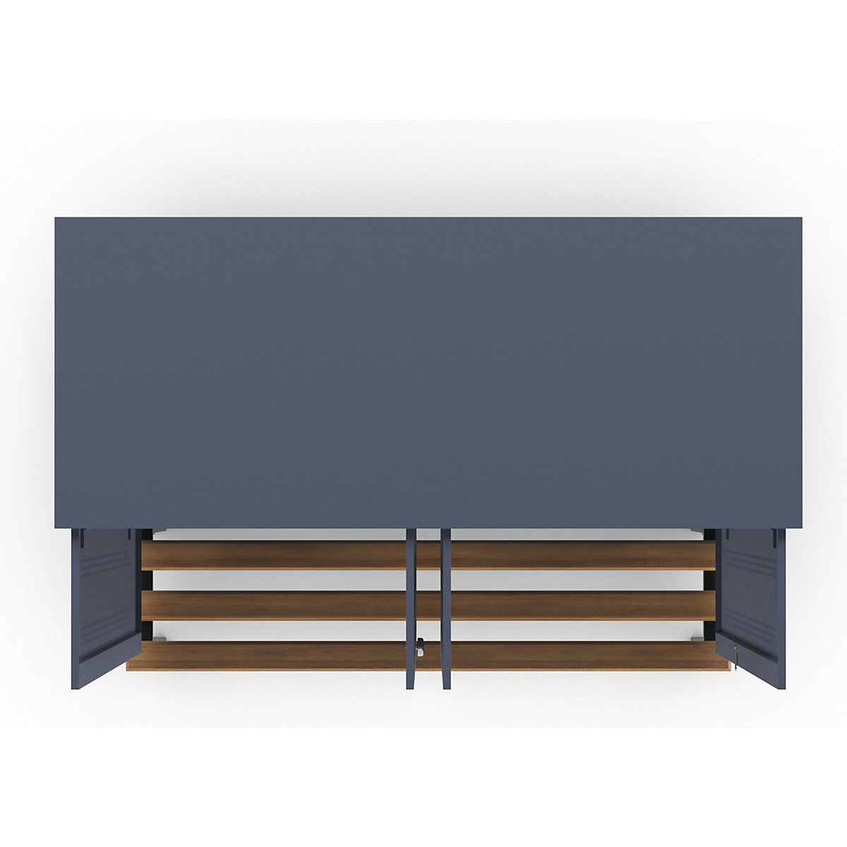 Berlin 1 clean and dirty locker with bench seat – Wolf (Product illustration 6)-5