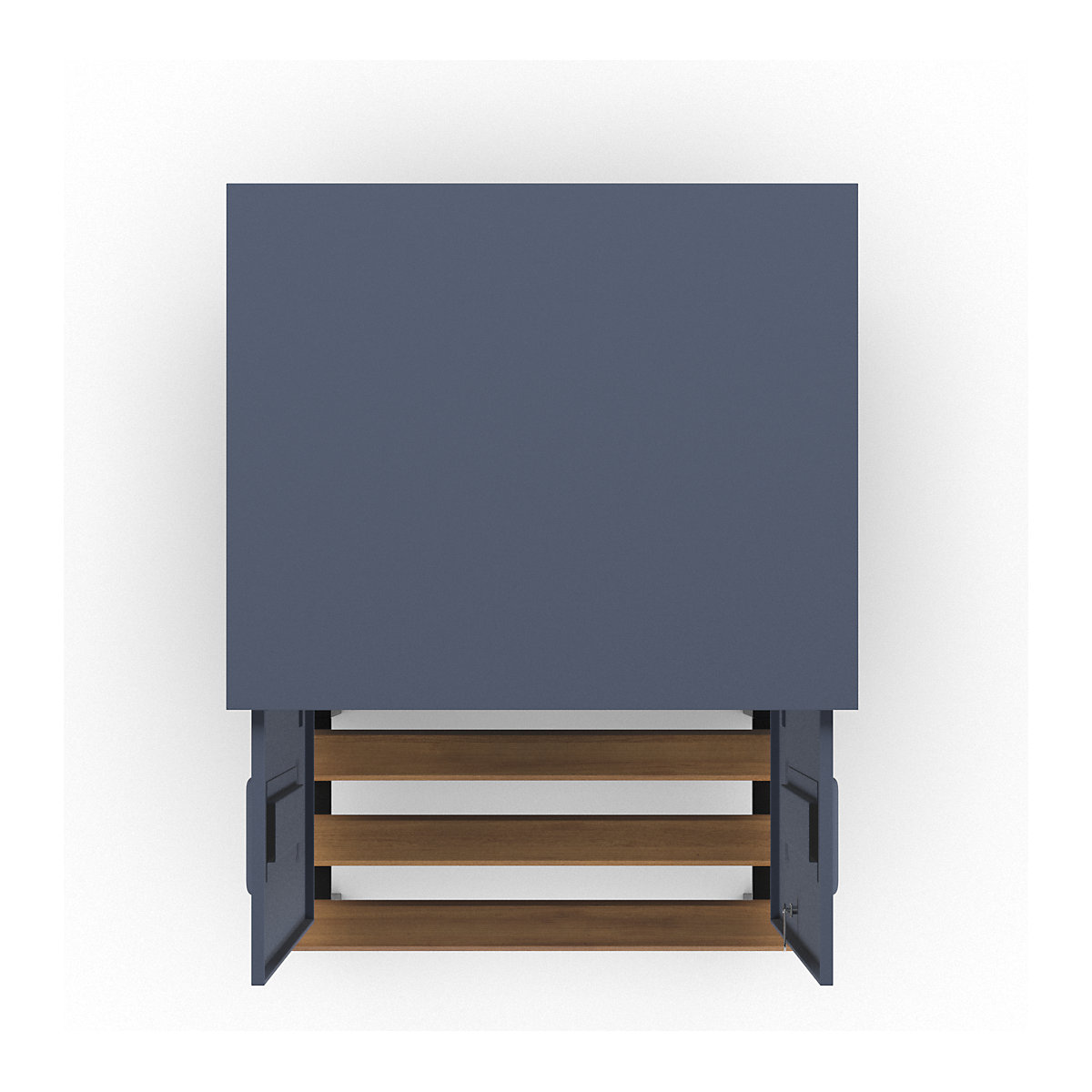 Berlin 2 clean and dirty locker with bench seat – Wolf (Product illustration 6)-5
