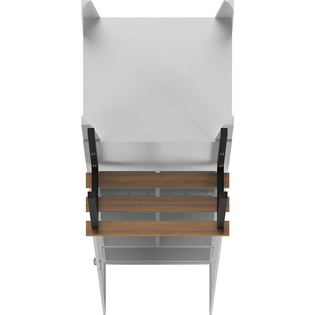 Berlin 2 clean and dirty locker with bench seat – Wolf (Product illustration 6)-5