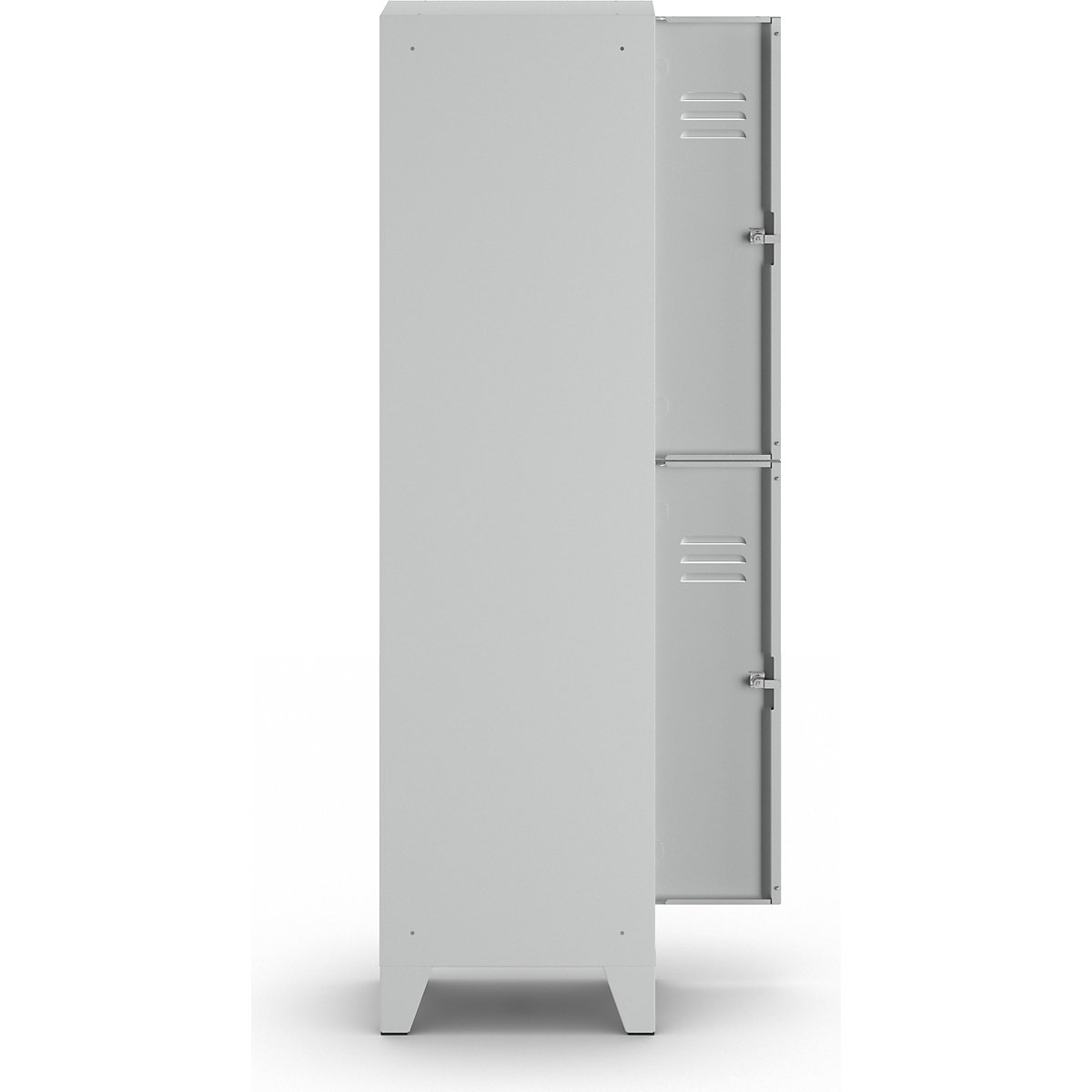 Berlin 2 double deck clothes locker – Wolf (Product illustration 6)-5