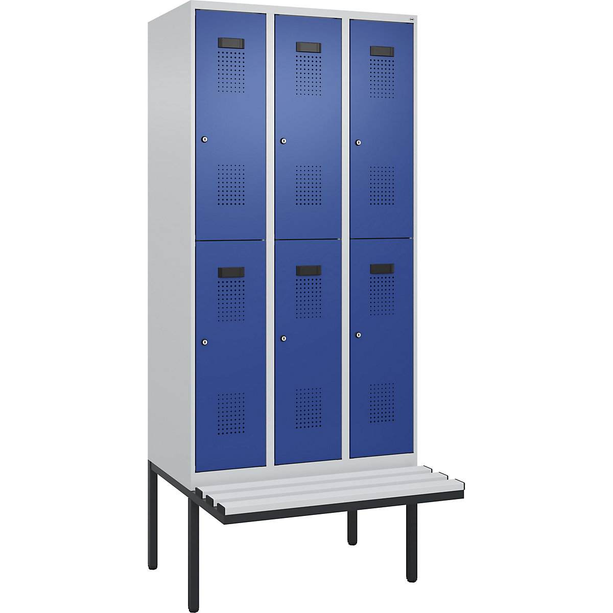 Evolo PLUS bench seat double deck clothes locker (Product illustration 2)-1