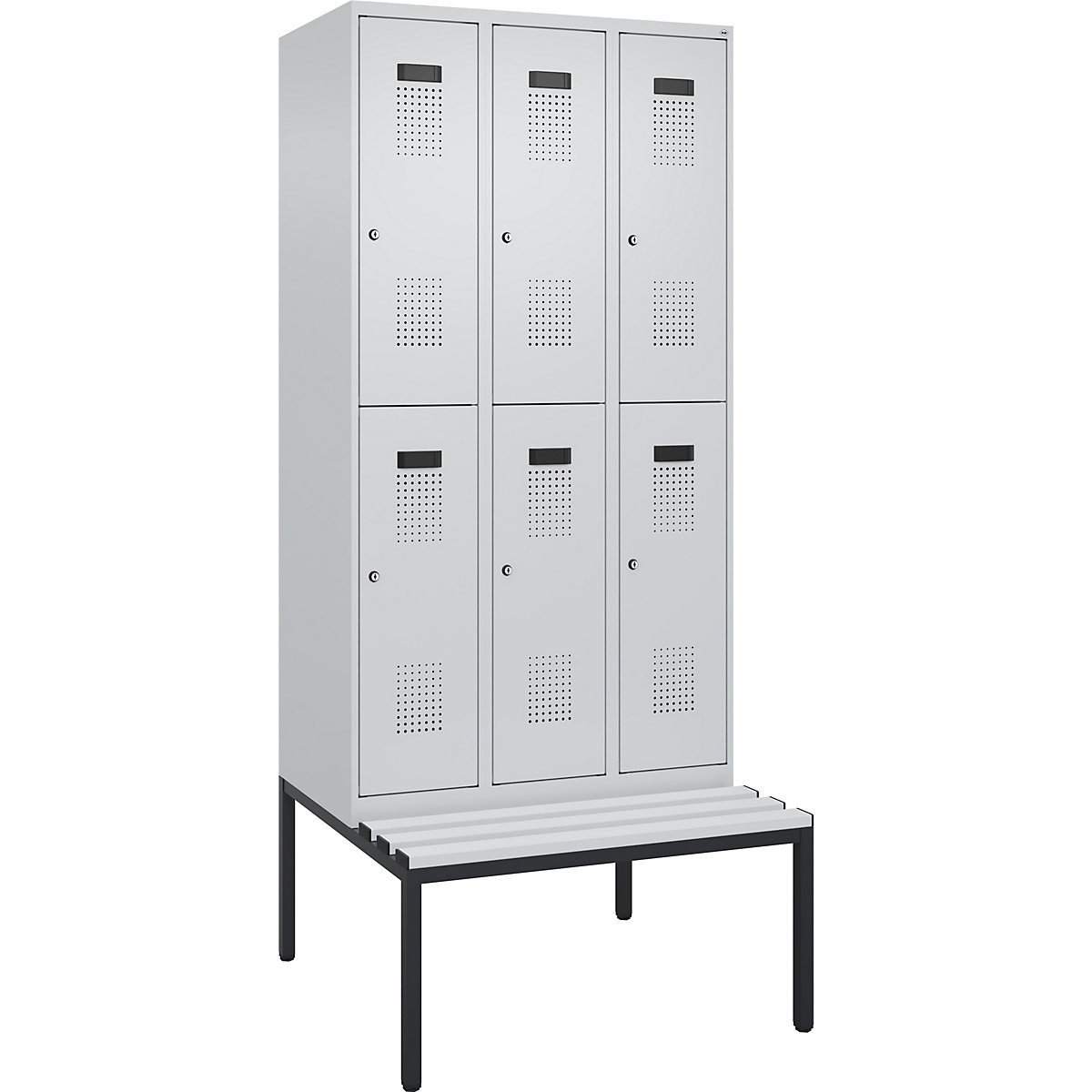 Evolo PLUS bench seat double deck clothes locker (Product illustration 2)-1