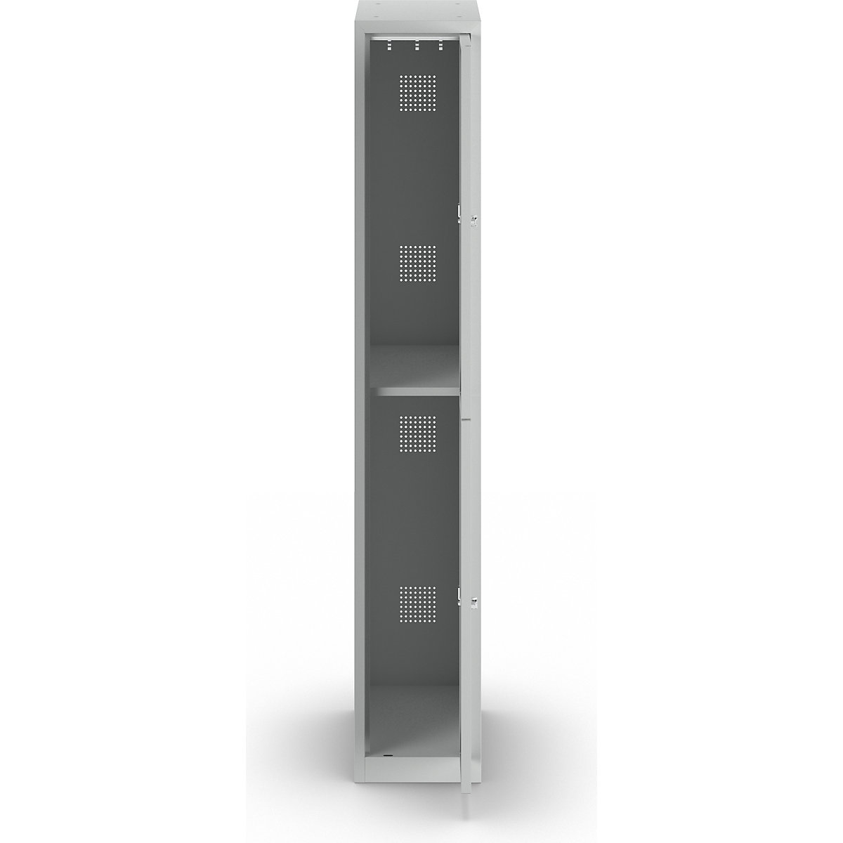 Hamburg double deck clothes locker – Wolf (Product illustration 2)-1
