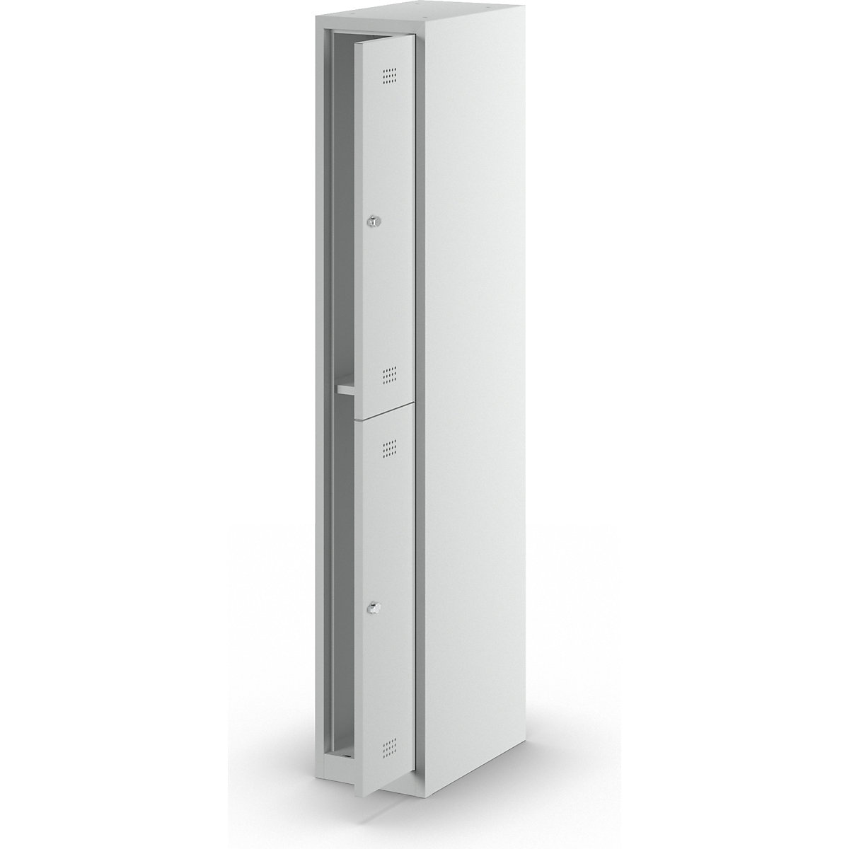 Hamburg double deck clothes locker – Wolf (Product illustration 3)-2